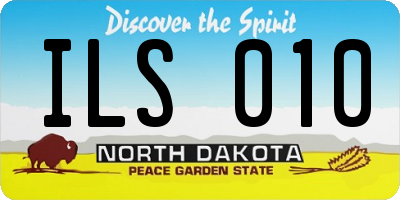 ND license plate ILS010