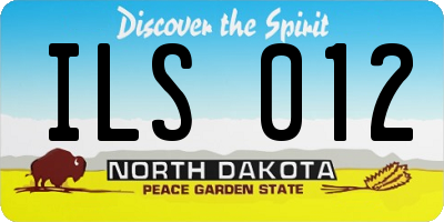 ND license plate ILS012