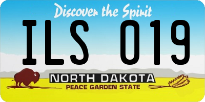 ND license plate ILS019