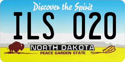 ND license plate ILS020