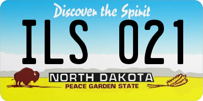 ND license plate ILS021