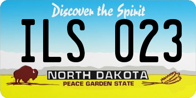 ND license plate ILS023