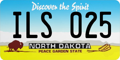 ND license plate ILS025