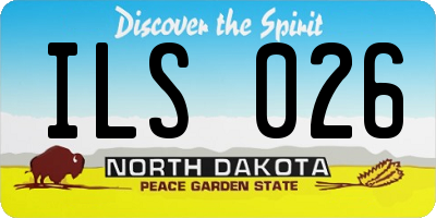 ND license plate ILS026
