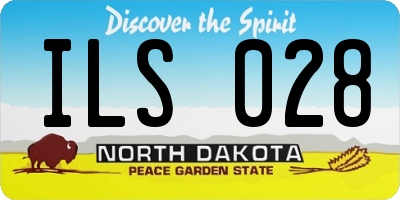 ND license plate ILS028