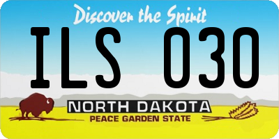 ND license plate ILS030