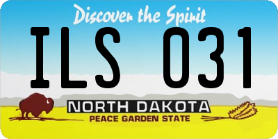 ND license plate ILS031