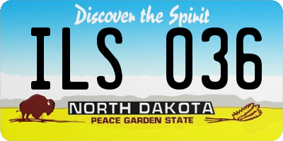 ND license plate ILS036