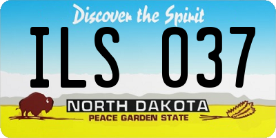 ND license plate ILS037