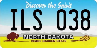 ND license plate ILS038
