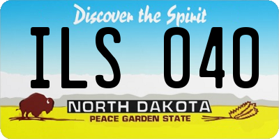 ND license plate ILS040