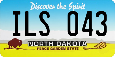ND license plate ILS043