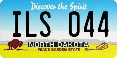 ND license plate ILS044