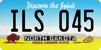 ND license plate ILS045