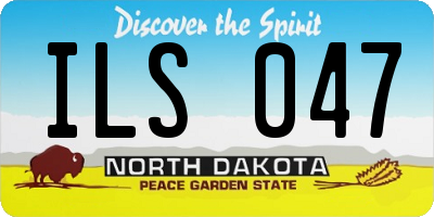 ND license plate ILS047