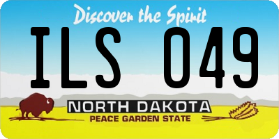 ND license plate ILS049