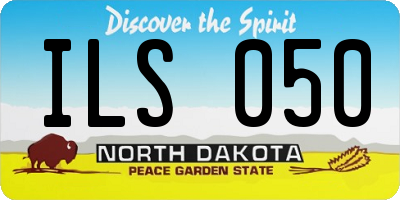 ND license plate ILS050