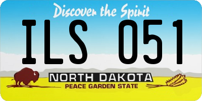 ND license plate ILS051
