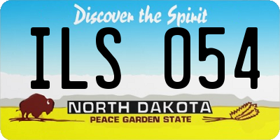 ND license plate ILS054