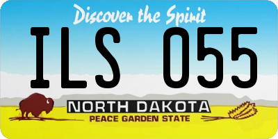ND license plate ILS055