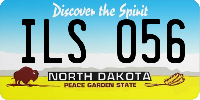 ND license plate ILS056