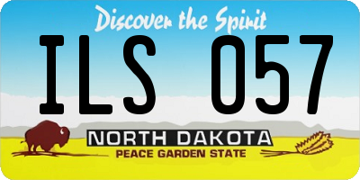 ND license plate ILS057