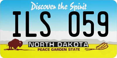 ND license plate ILS059