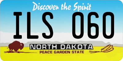 ND license plate ILS060