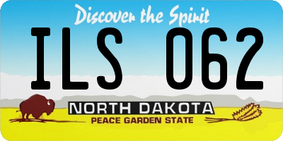 ND license plate ILS062