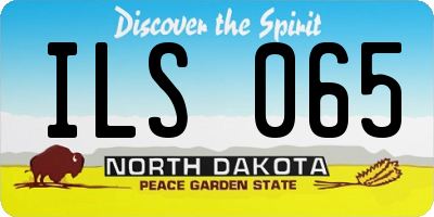 ND license plate ILS065