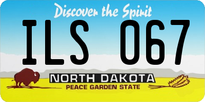 ND license plate ILS067