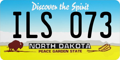 ND license plate ILS073