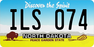 ND license plate ILS074