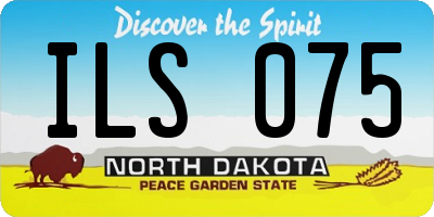 ND license plate ILS075