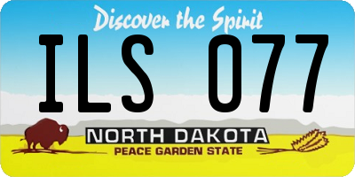 ND license plate ILS077
