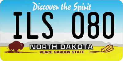 ND license plate ILS080