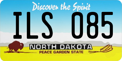 ND license plate ILS085