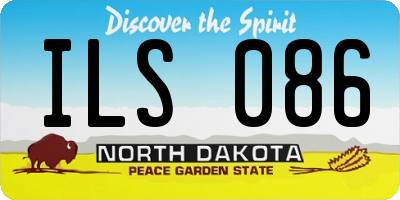 ND license plate ILS086