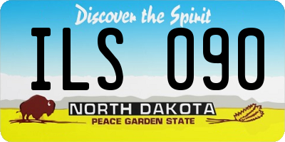 ND license plate ILS090