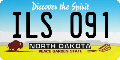 ND license plate ILS091