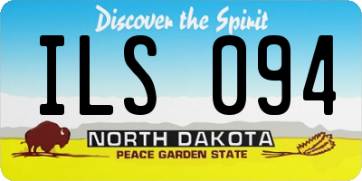 ND license plate ILS094