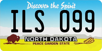 ND license plate ILS099