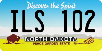ND license plate ILS102