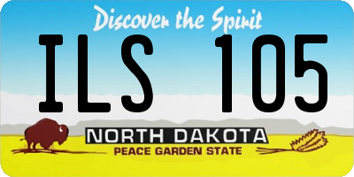 ND license plate ILS105