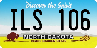 ND license plate ILS106