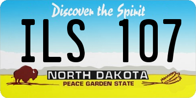 ND license plate ILS107