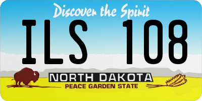 ND license plate ILS108