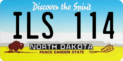 ND license plate ILS114