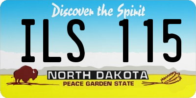 ND license plate ILS115