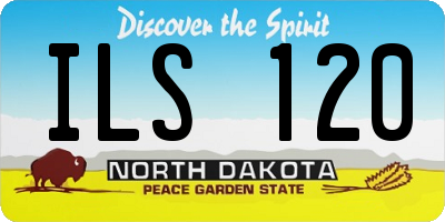 ND license plate ILS120